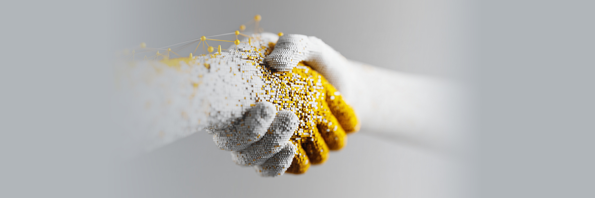 Pixelgrafik: Händeschütteln